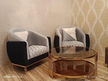 mini kreslo: Yeni, Divan, 2 kreslo, Bazasız, Açılmayan — 4
