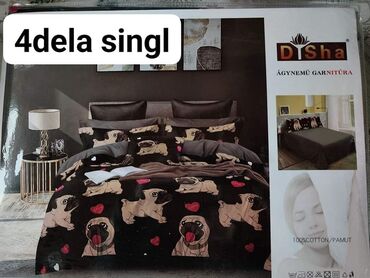 Posteljina: Pamucne posteljine Set sadrzi 4 dela: Cena: 2500 din Jorganska navlaka — 1