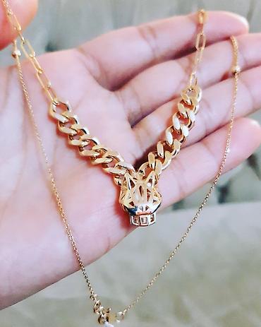 Boyunbağılar: Boyunbağı, Pandora, Sarı qızıl, 585 Əyar, 553 g — 2