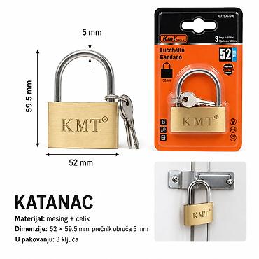 KMT Brava 9367696 Katанац za pouzdano zaključavanje vrata, ormarića