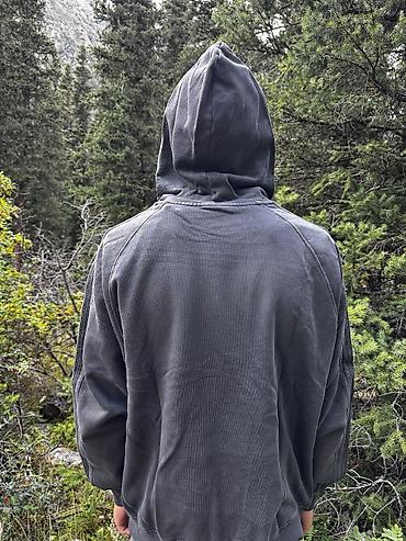 pull and: Толстовка с капюшоном, цвет графит - Классическая худи с объемным — 3