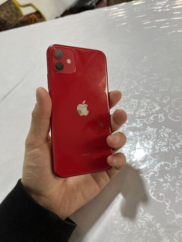 iphone x рассрочка: IPhone 11, Б/у, 128 ГБ, Красный, Коробка, 85 %