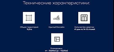 7 1: 2 комнаты, 73 м², Селекционное с. Элитка, 14 этаж, Евроремонт — 3