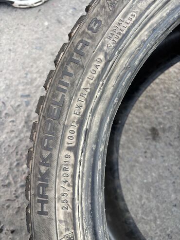 Шины: Шины 285 / 35 / R 19, Зимняя шипованная, Б/у, Комплект, Легковые, Nokian — 16