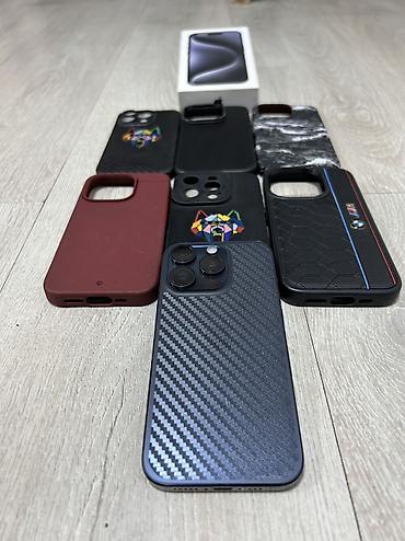 iphone 1e: IPhone 15 Pro, Б/у, 256 ГБ, Blue Titanium, Кабель, Зарядное устройство, Защитное стекло, 86 % — 2