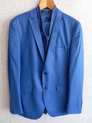 52 размер мужской одежды: Костюм 5XL (EU 50), 6XL (EU 52), цвет - Синий
