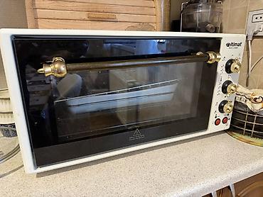 yemek bisiren aparat: İtimat Best Cooker elektrikli soba. Ağ rəngli korpuslu, geniş ön — 1