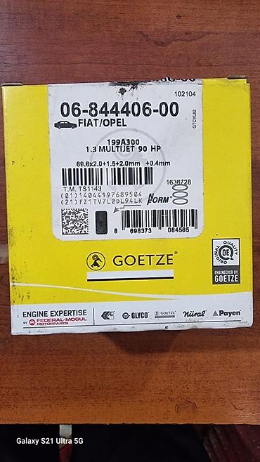 qaz 69: GOETZE porşen halqaları dəsti - Brend: GOETZE (Engineered by GOETZE — 1