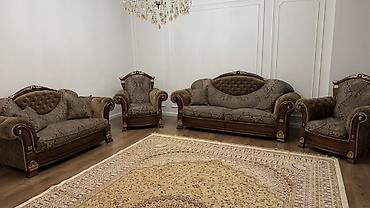 Комплекты мягкой мебели: Комплект мягкой мебели, Самовывоз, цвет - Коричневый — 1