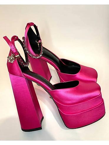 Туфли: Туфли, 35, 36, Versace, Б/у, цвет - Розовый — 1