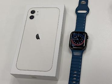 2ci el iphone 11: IPhone 11, 64 GB, White Titanium, Barmaq izi, Face ID — 1