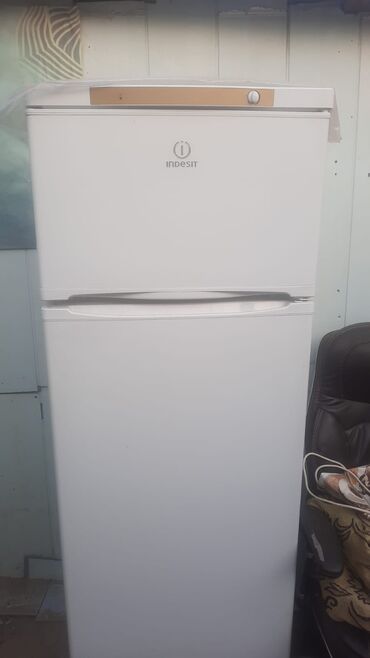 qaz plite: Б/у 2 двери Indesit Холодильник Продажа, цвет - Белый