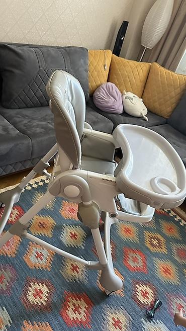 uşaqlar ucun saat: Kidillo uşaq yemək stulu - Rəng: açıq boz/boz-bej - Geniş, çıxarıla — 2