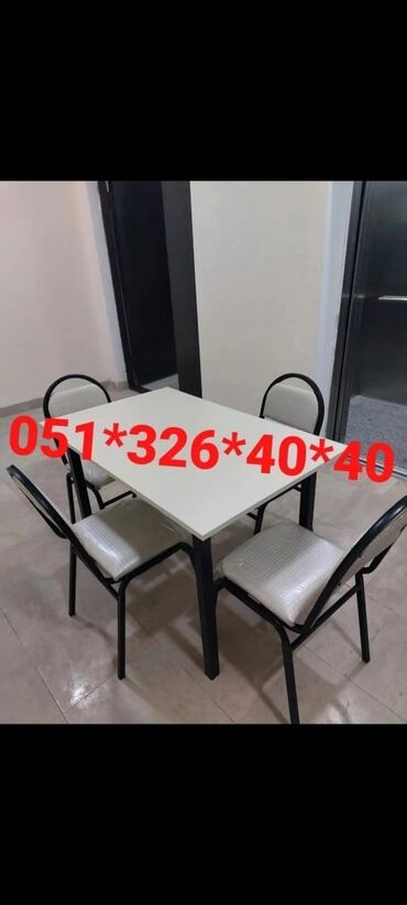 Sifarişlə masa və oturacaq dəstləri: Dördbucaq masa, Mətbəx üçün, Qonaq otağı üçün, Dəhliz üçün, 4 nəfər, Açılan, Azərbaycan, Zəmanətli -da lalafo.az — 19 Sifarişlə masa və oturacaq dəstləri: Dördbucaq masa, Mətbəx üçün, Qonaq otağı üçün, Dəhliz üçün, 4 nəfər, Açılan, Azərbaycan, Zəmanətli — 19