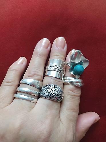Серебряные кольца: Изумительные серебряные кольцакаждое прекрасно и не обычно,отличный — 17