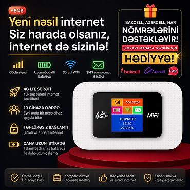 4g wifi modem: İstənilən simkartı dəstəkləyir,wifi yaradır,lazımlı məhsul 10cihaza — 6