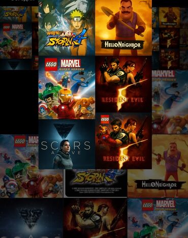 купить плейстейшен 4 в бишкеке: Scars hello Neighbor lego marvel superheroes resident evil 5
