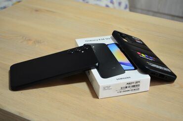 кабель samsung: Samsung Galaxy A34 5G, Колдонулган, 128 ГБ, түсү - Кара, 2 SIM