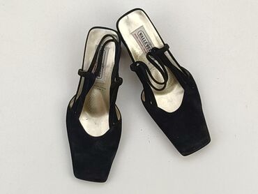 czarne spódniczka: Flat shoes for women, 36.5, VALLENSSIA, condition - Good