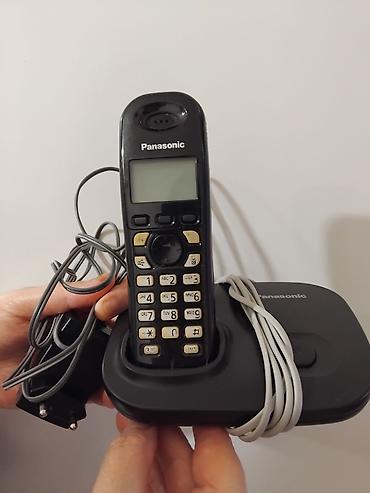 Стационарные телефоны: Стационарный телефон Panasonic, Беспроводной, Б/у — 2