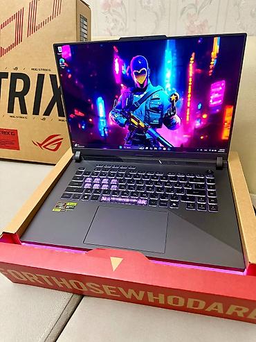 notebook temiri: ASUS ROG Strix G15/17 oyun noutbuku Təzə kimi. 1 ayın noutbukduu — 3