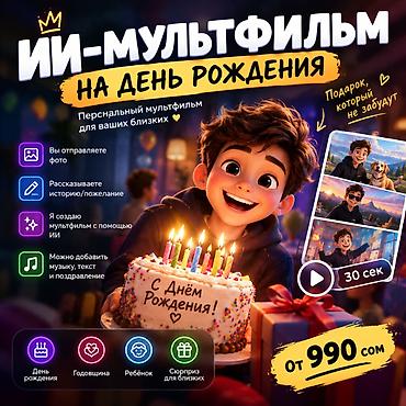 «Создам мультфильм, где ваш близкий станет главным героем» ❤️ 🎁