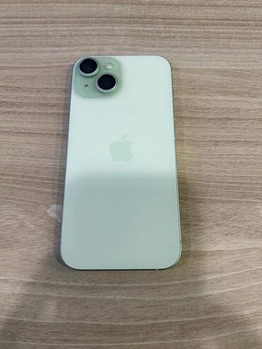 защитное стекло на телефон антишпион: IPhone 15, Колдонулган, 128 ГБ, Alpine Green, 85 %