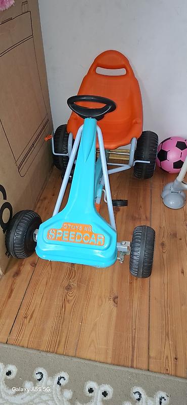 park masin: Uşaq pedallı maşın – Gtoys 88 SPEEDCAR - Rəng: mavi-turuncu - — 1
