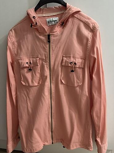 pull bear: Ветровка, Осень-весна, С капюшоном, M — 1