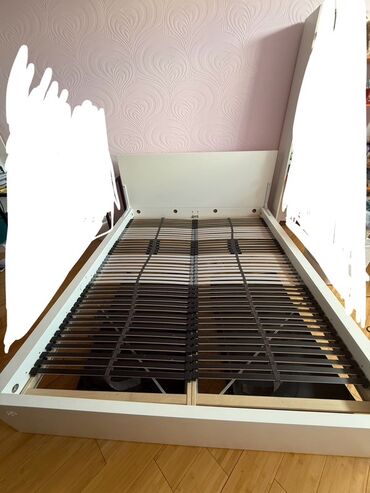 однаспалка кровать: Эки кишилик керебет, Колдонулган, Without a mattress, узуну - 200 см