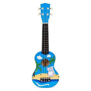 rančevi za decu: Ukulele drvena gitara za decu sa 4 najlonske žice i trzalicom – — 1