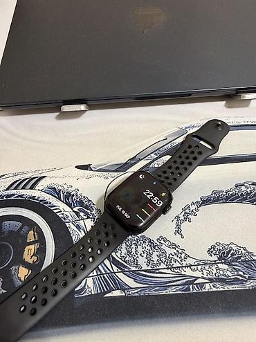 Smart saatlar: Apple watch 7 nike edition (Midnight). 41mm 84% pil. Hərşeyi işləyir — 8