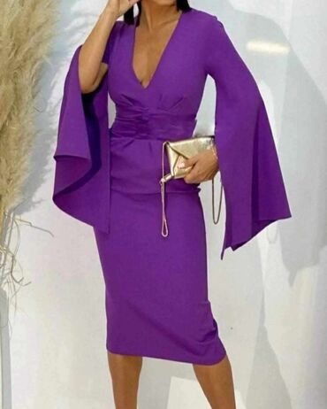 exit haljine: Color - Purple, Other style, Other sleeves