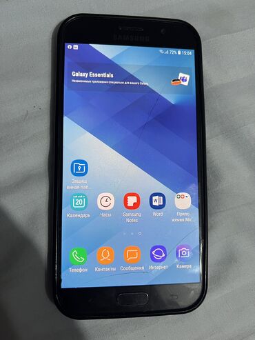 samsung с8: Samsung Galaxy A7 2017, Колдонулган, 32 ГБ, түсү - Кара, 2 SIM