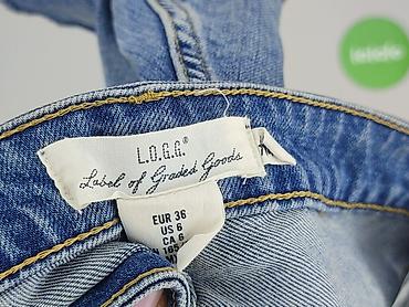 dżins tekst: H&M L.O.G.G., Szorty damskie, rozmiar S — 4