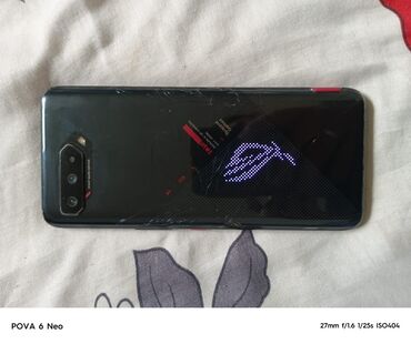 телефоны реалми: Asus ROG Phone 5, Б/у, 128 ГБ, цвет - Черный, 2 SIM