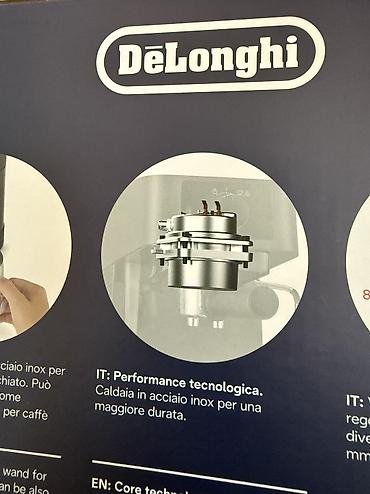et masini: De’Longhi portafiltirli espresso/kofe aparatı Xüsusiyyətlər: - — 9