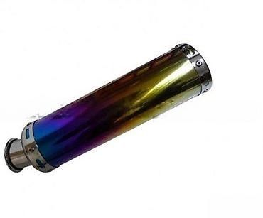 peda piccolo: Univerzalni moto auspušni lonac – rainbow titanijumski izgled - Tip — 1