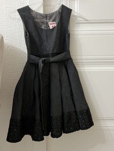 черное бальное платье: Детское платье, цвет - Черный, Новый