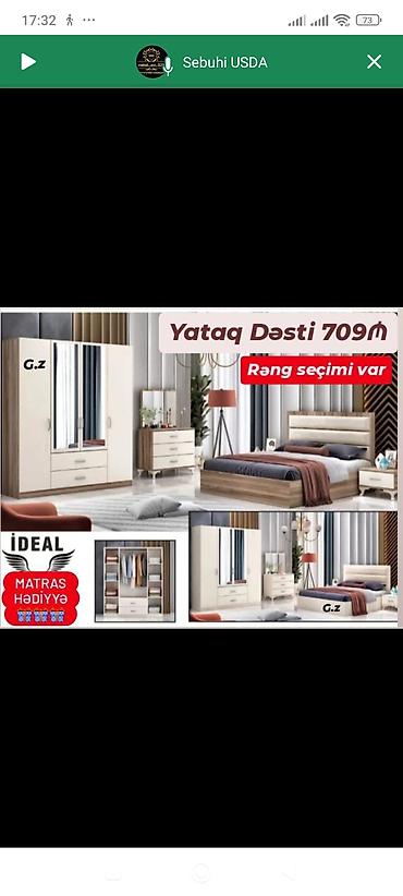 Yataq otağı dəstləri: Yataq dəsti yataq otağınız üçün zərif və funksional həll təklif edir — 3