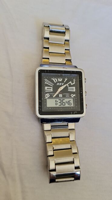 Ručni satovi: NEV hibridni ručni sat – analogno/digitalni - Kućište pravougaonog — 7