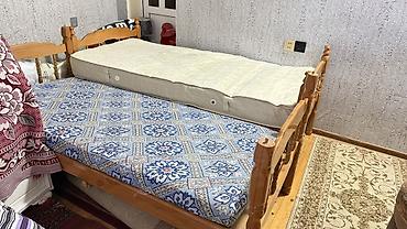 Çarpayılar: Taxta çarpayılar – 2 ədəd (tək ölçü) - Material: təbii ağac, klassik — 2