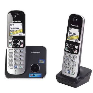 ищу бизнес: Радио телефон Panasonic KX-TG 6812 RU (2 трубки, АОН, спикерфон