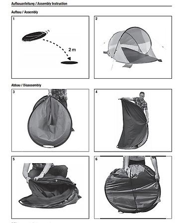 torbe b: Šator za plažu sa automatskom Pop Up konstrukcijom. Jako praktičan — 2