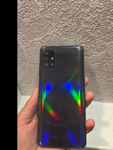 Mobil telefonlar: Samsung Galaxy A51, 128 GB, rəng - Qara, Sensor, Barmaq izi, Simsiz şarj