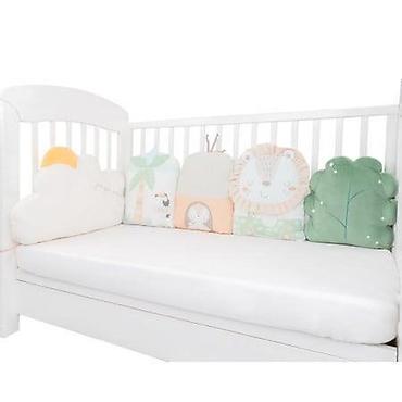 decije jastucnice: KIKKA BOO Ogradica od plišanih jastuka – set 5 pcs Jungle King KKB1 — 1