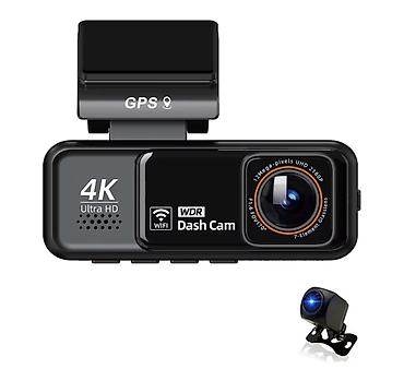 Videoreqistratorlar: 4K Ultra HD avtomobil qeydiyyat qurğusu (Dash Cam) – ön və arxa kamera — 1