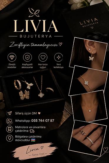 Бижутерия: LIVIA Bujuteriya – Zərifliyin tamamlayıcısı - Zövqlü modellər — 1