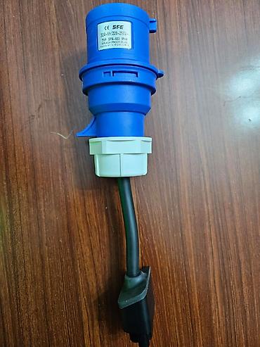 Tesla Adapter Sənaye tipli şarj fişi Göy fiş / Göy şteker ​32A CEE