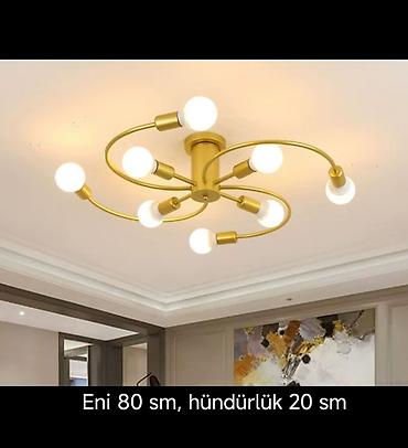 Led Çılçıraq, 4 və daha çox lampa, Metal